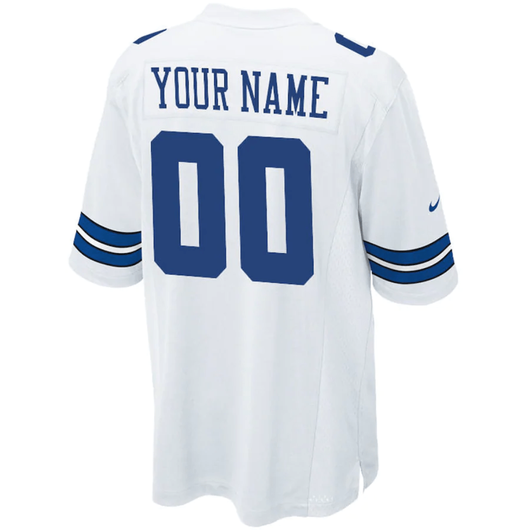 Dallas Cowboys White Custom Jersey, Cowboys Football Jersey Cheap